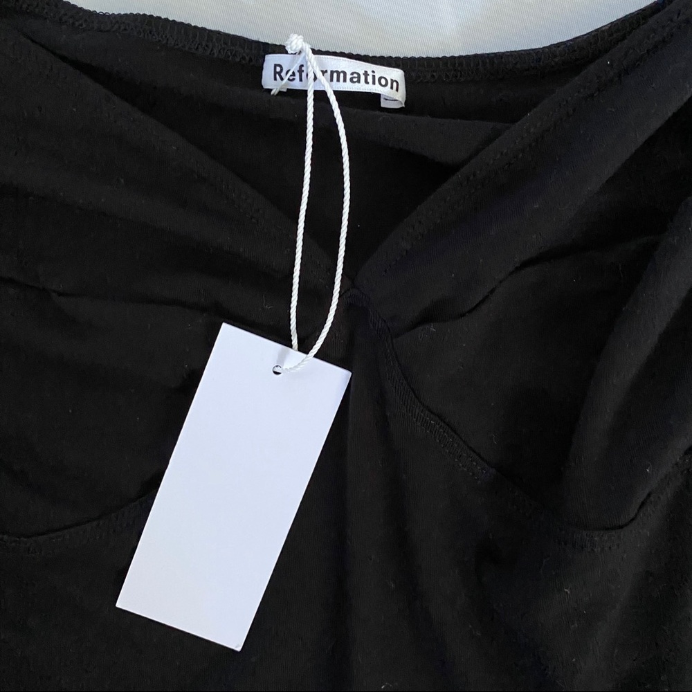 Reformation Heather Long Sleeve Cheeky Bodysuit - Picture 4 of 7